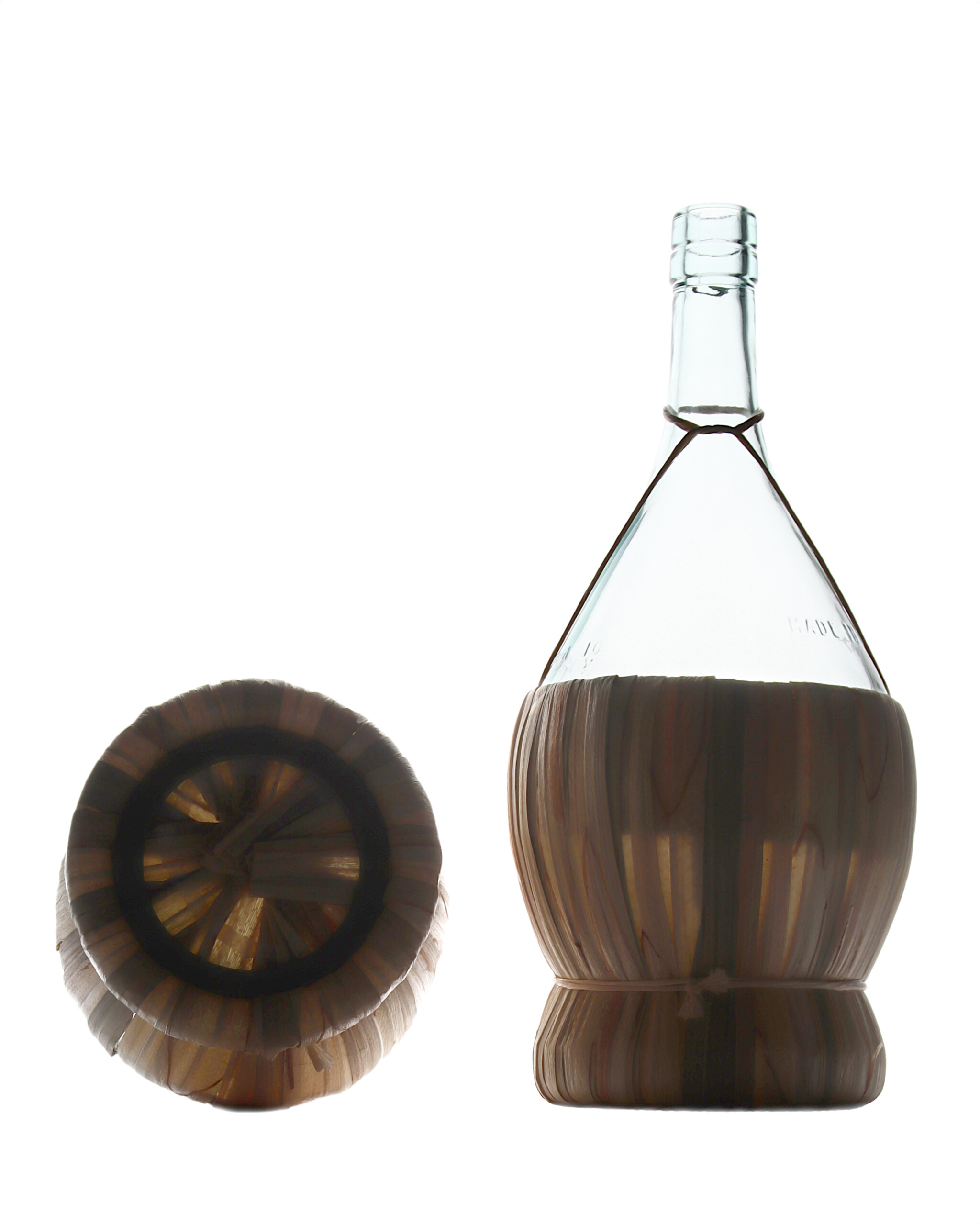 staklena boca Fiasco opletena od 1500 ml prozirna