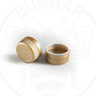 Plastični zatvarač 35 mm zlatni