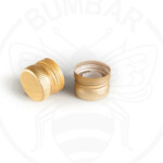 aluminijski zatvarač 31,5x24 zlatni navoj s dozatorom