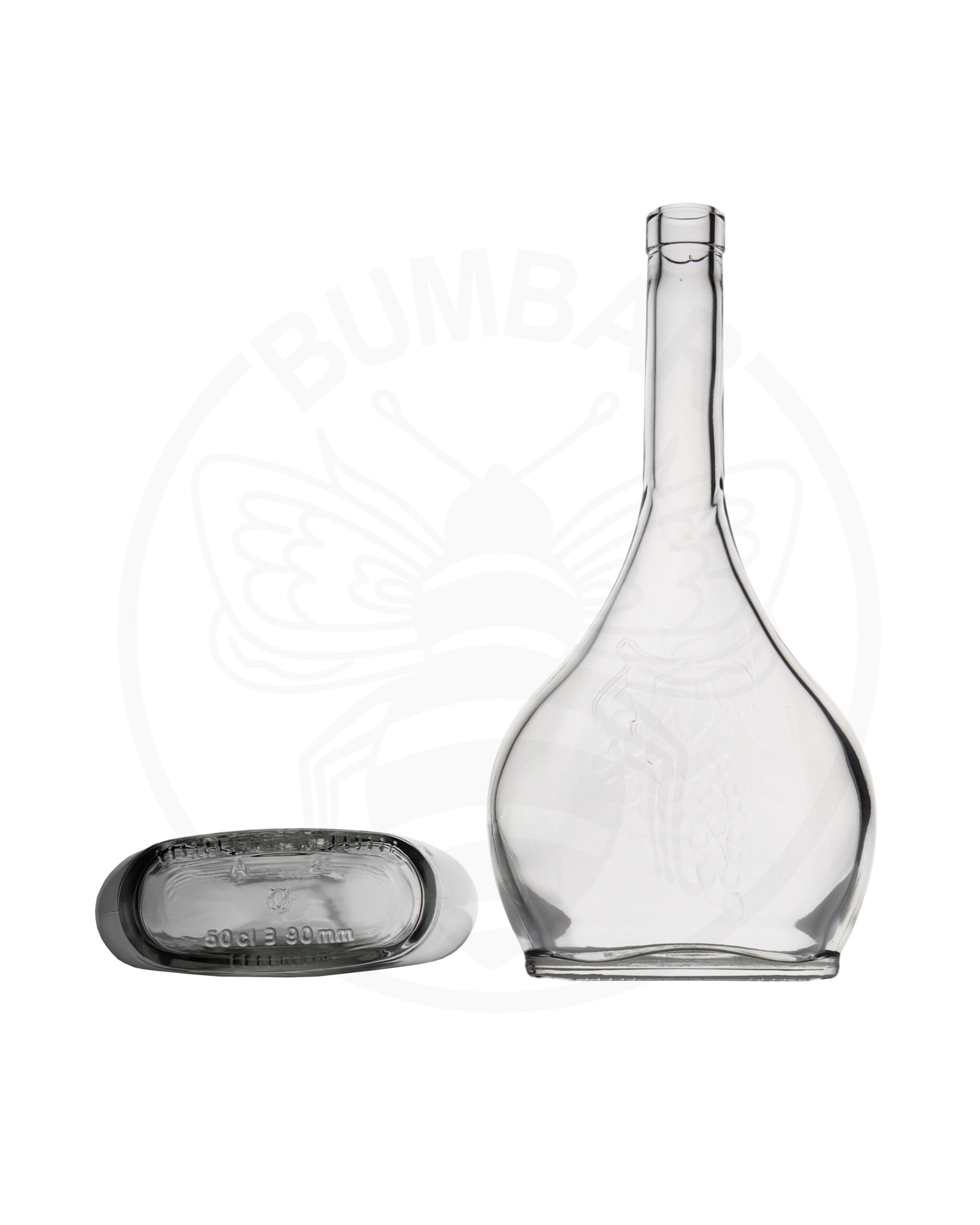 staklena boca Eva uva (grozd) od 500 ml prozirna