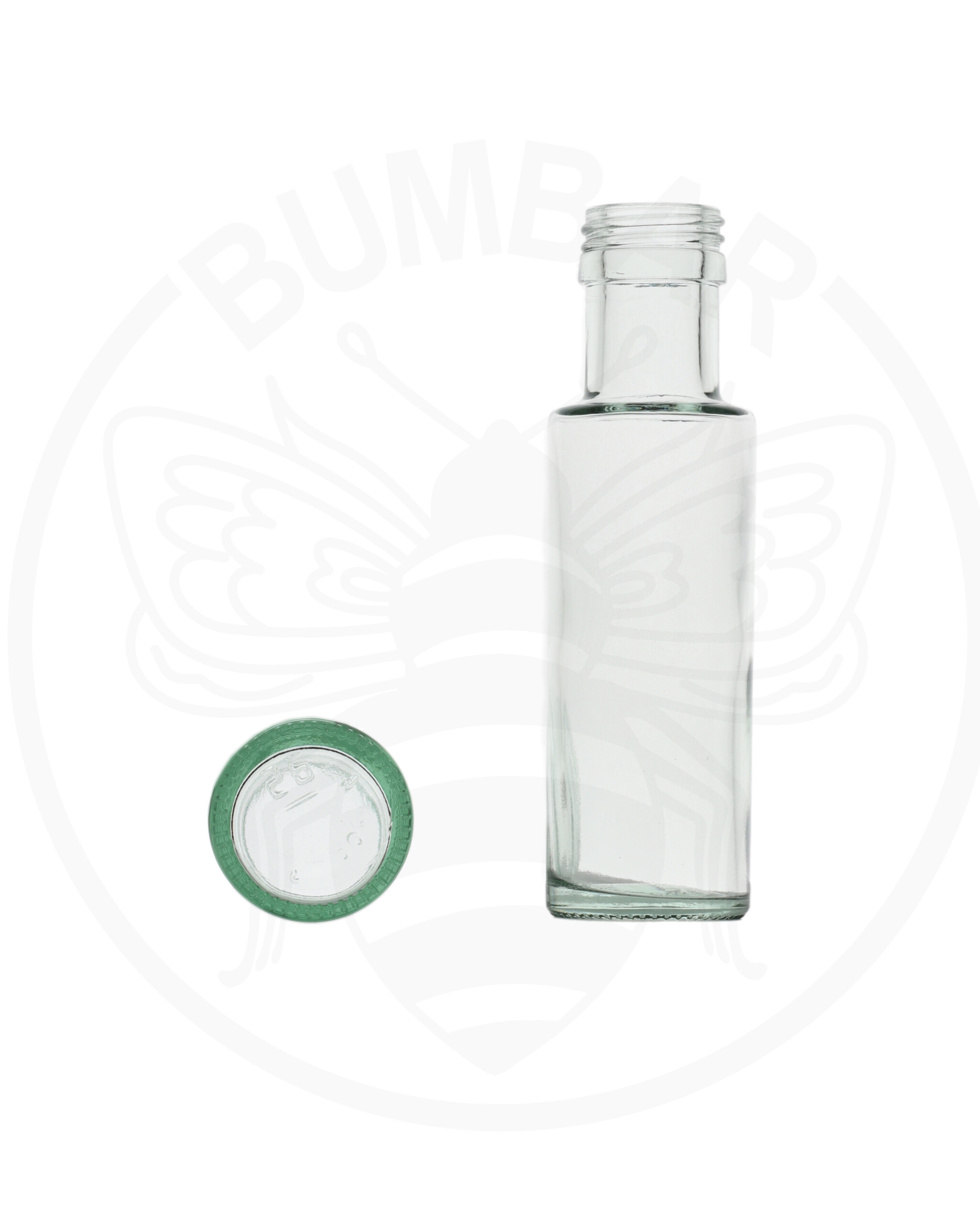 staklena boca Dorica od 100 ml prozirna sa širokim grlom