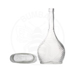 staklena boca Eva diamantata od 500 ml prozirna