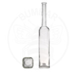 staklena boca Silver quadra od 500 ml prozirna