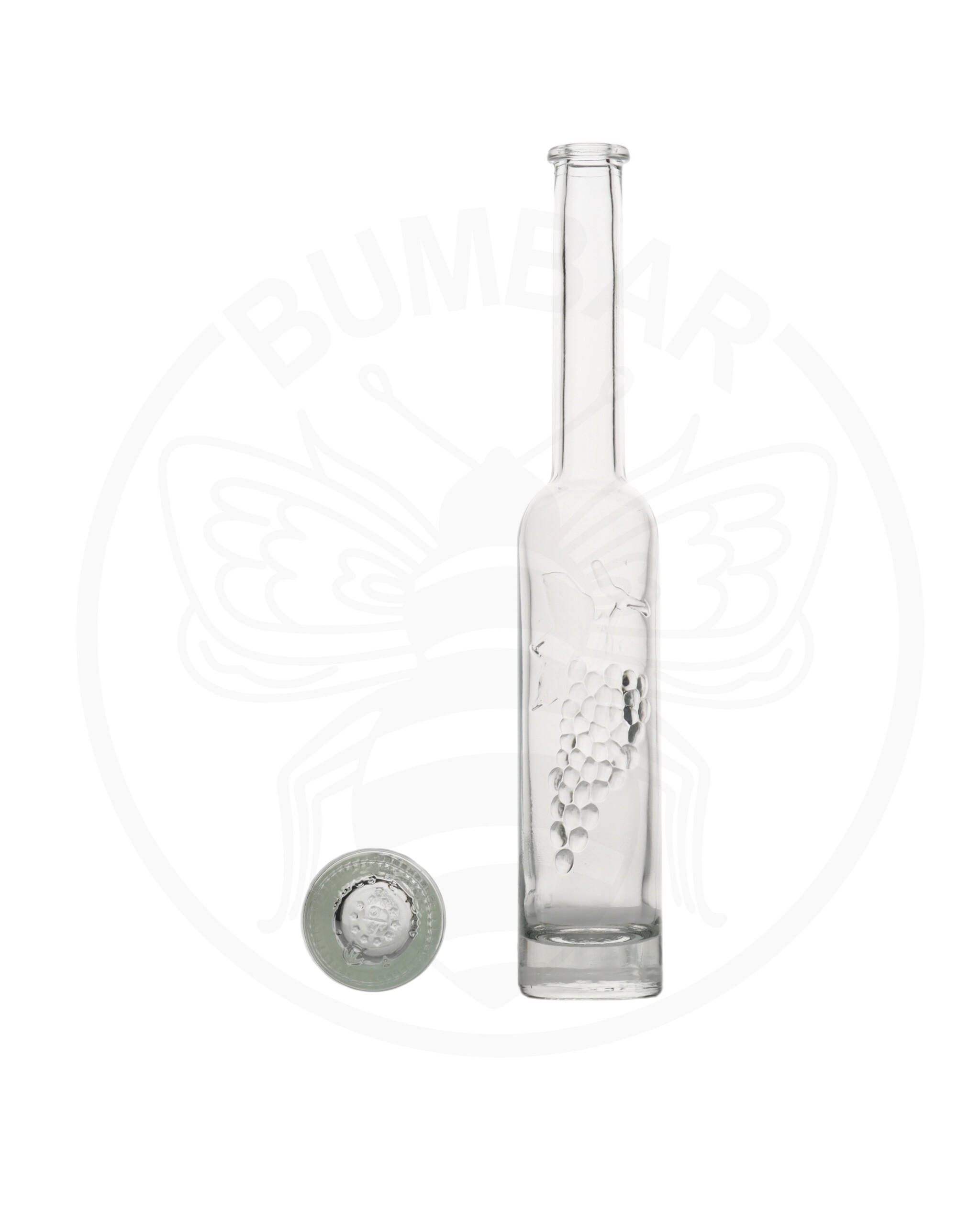 staklena boca Silver grozd od 100 ml prozirna