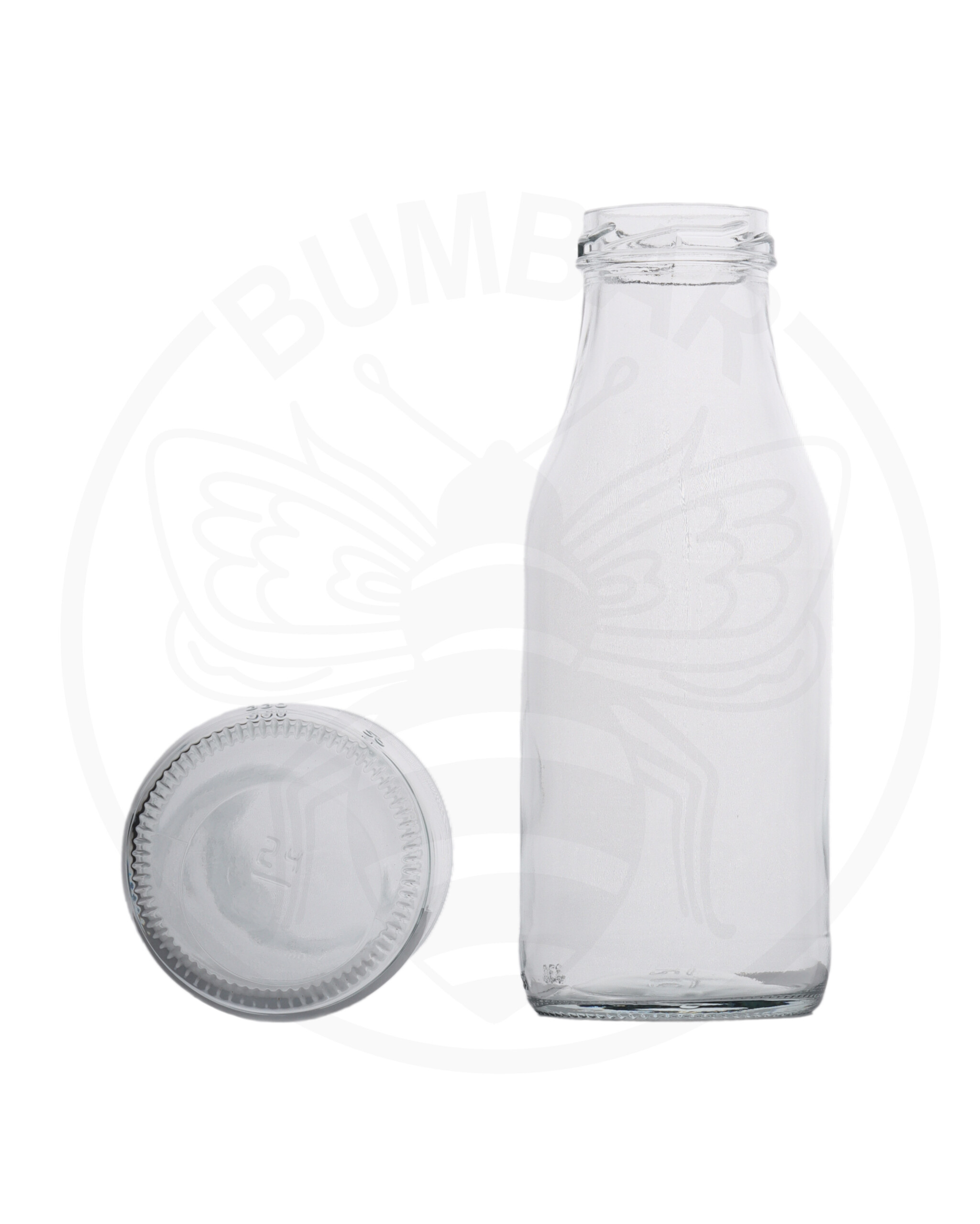 staklena boca za sok od 330 ml prozirna