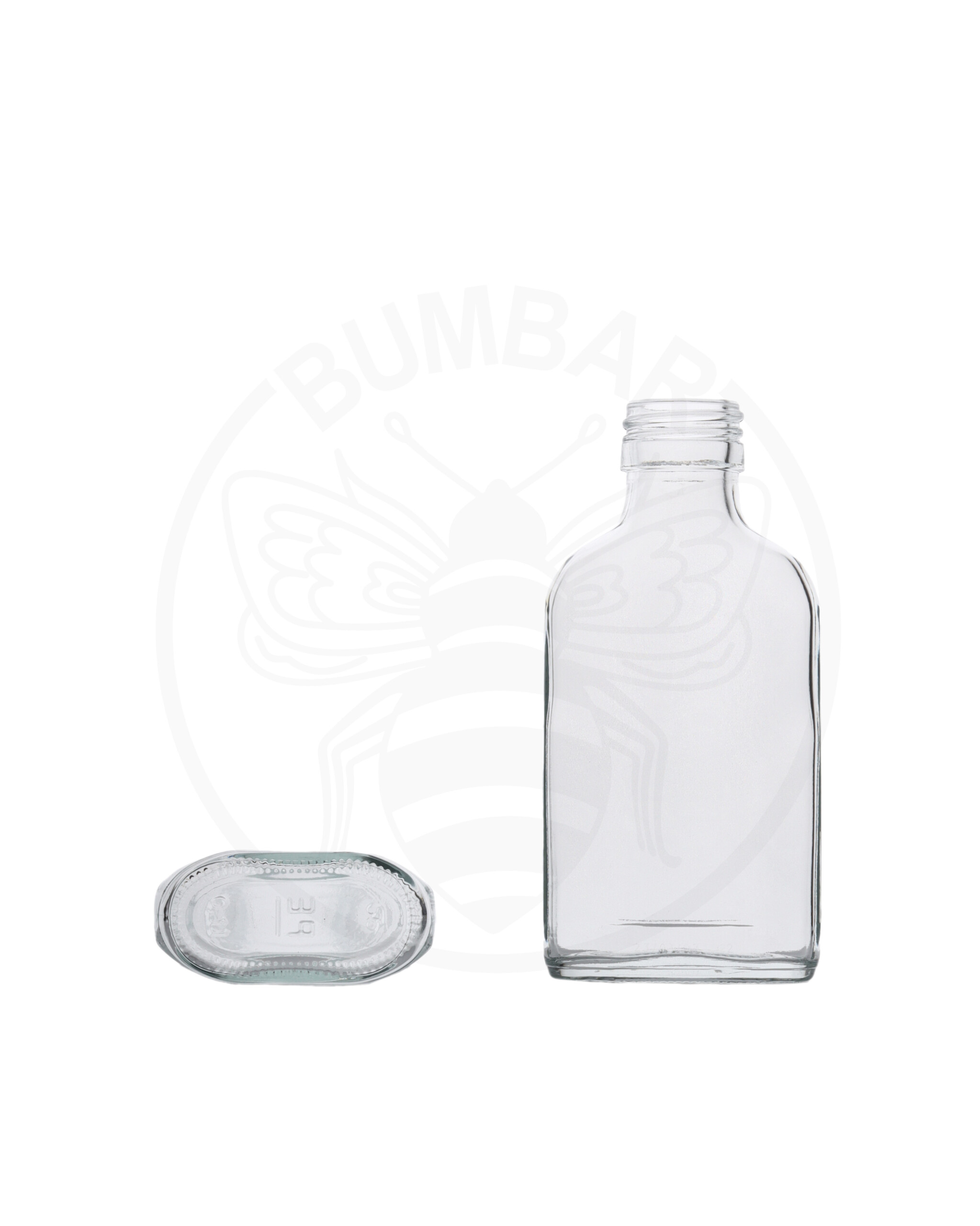 staklena boca Pljoska od 100 ml prozirna