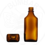 staklena boca Sto plosnata od 50 ml tamna
