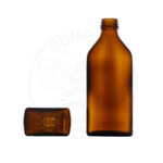 staklena boca Sto plosnata od 250 ml tamna