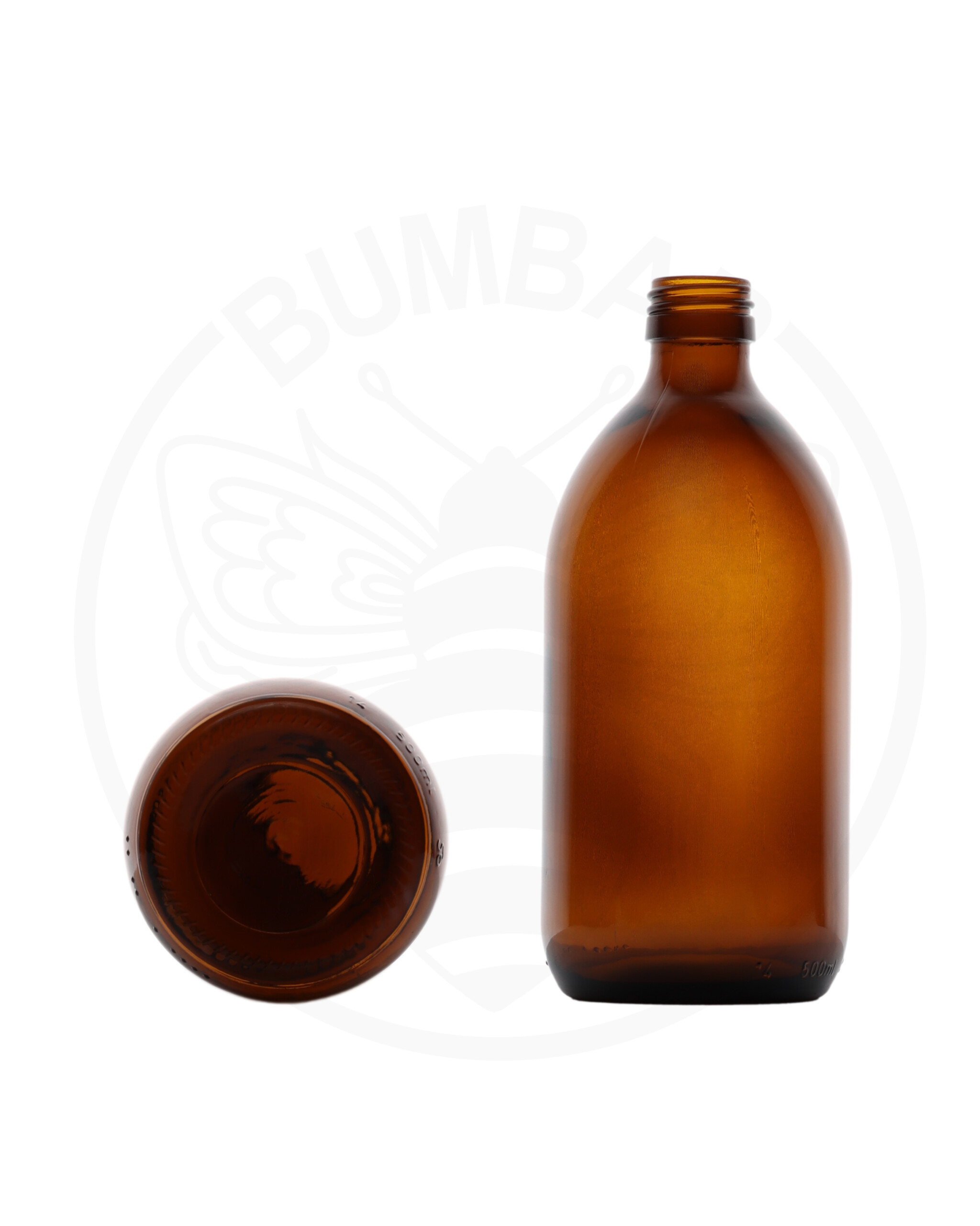 staklena boca za sirup od 500 ml tamna