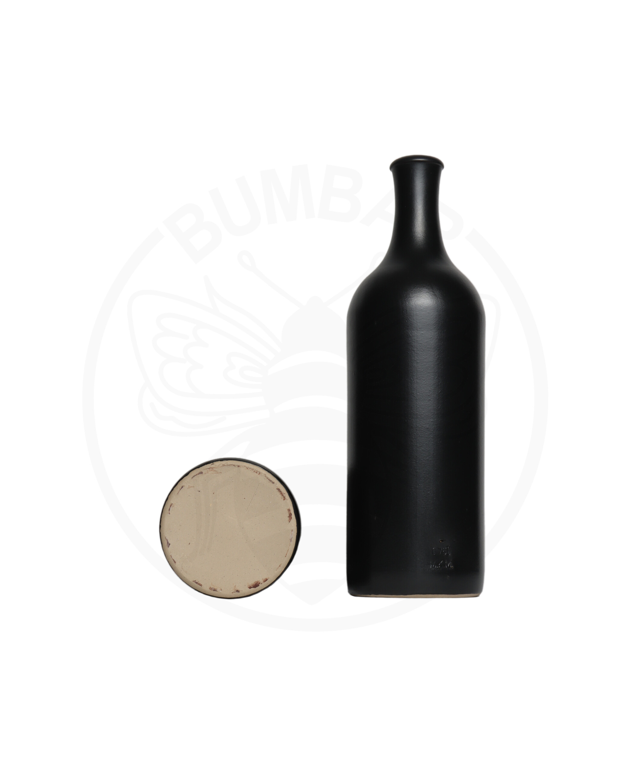 keramička boca Long neck od 750 ml crna