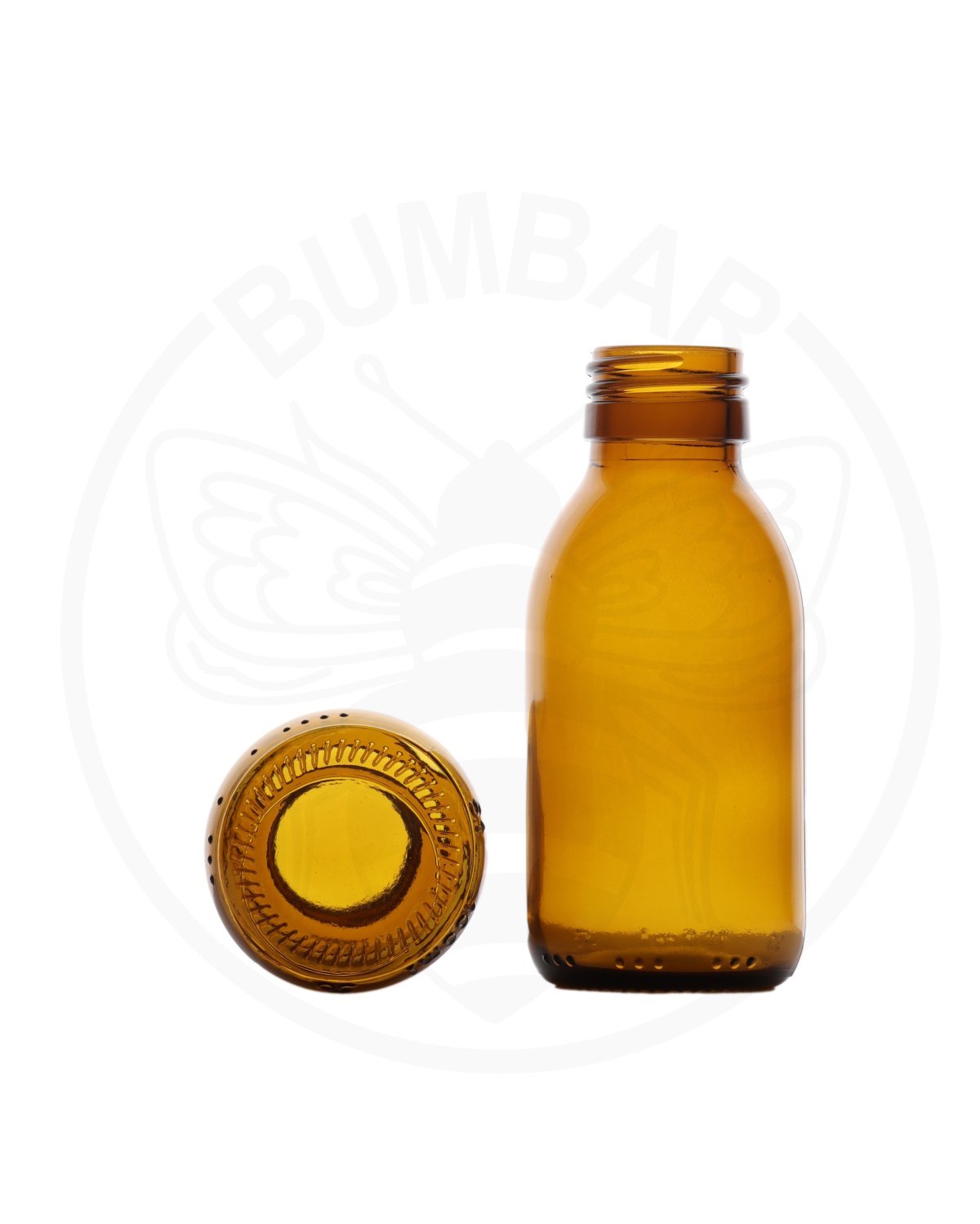 staklena boca za sirup od 200 ml tamna