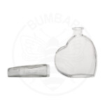 staklena boca Passion u obliku srca od 200 ml prozirna