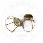 žičana košarica za šampanjske boce zlatnim poklopcem