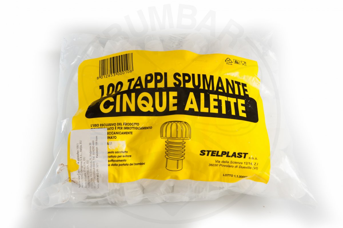 paket od 100 komada čep za šampanjac plastični