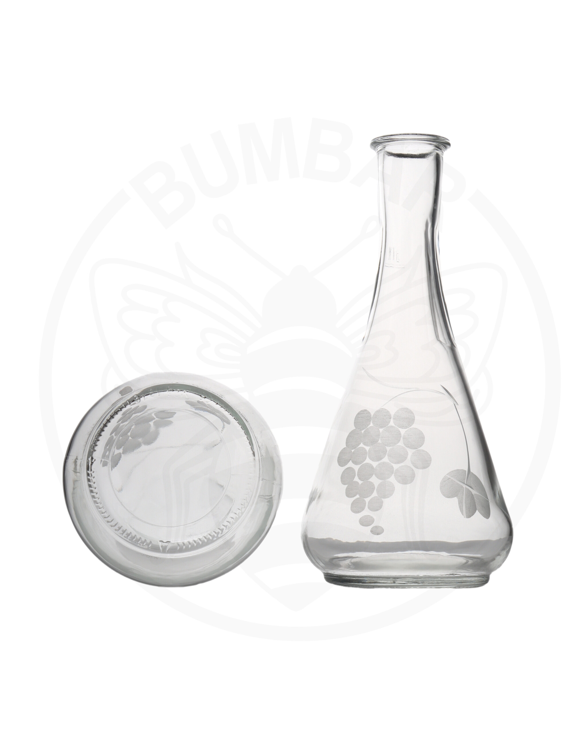 staklena boca Fraklec grozd s utisnutim grozdom od 1000 ml prozirna