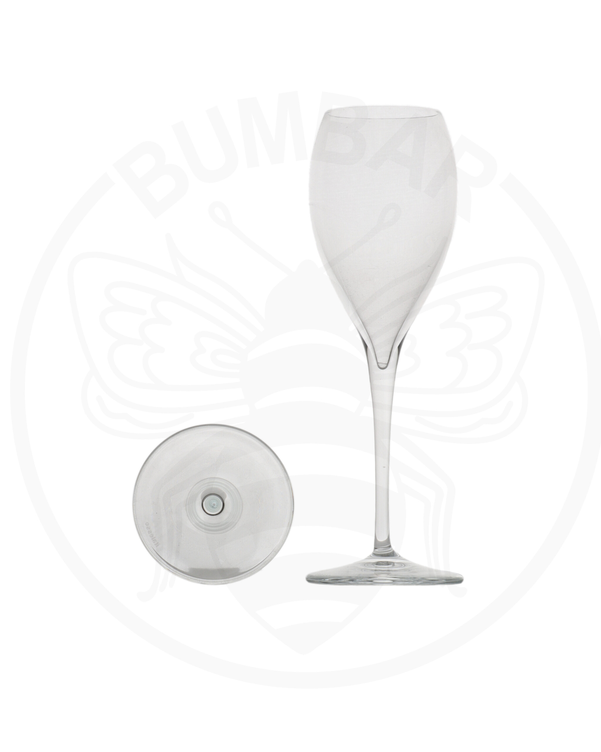 staklena čaša na stalku Flute riviera od 160 ml prozirna