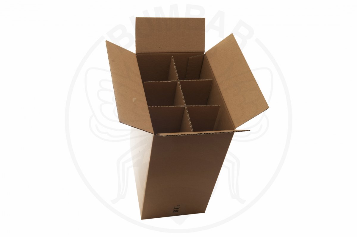 kartonska kutija transportna za šest boca