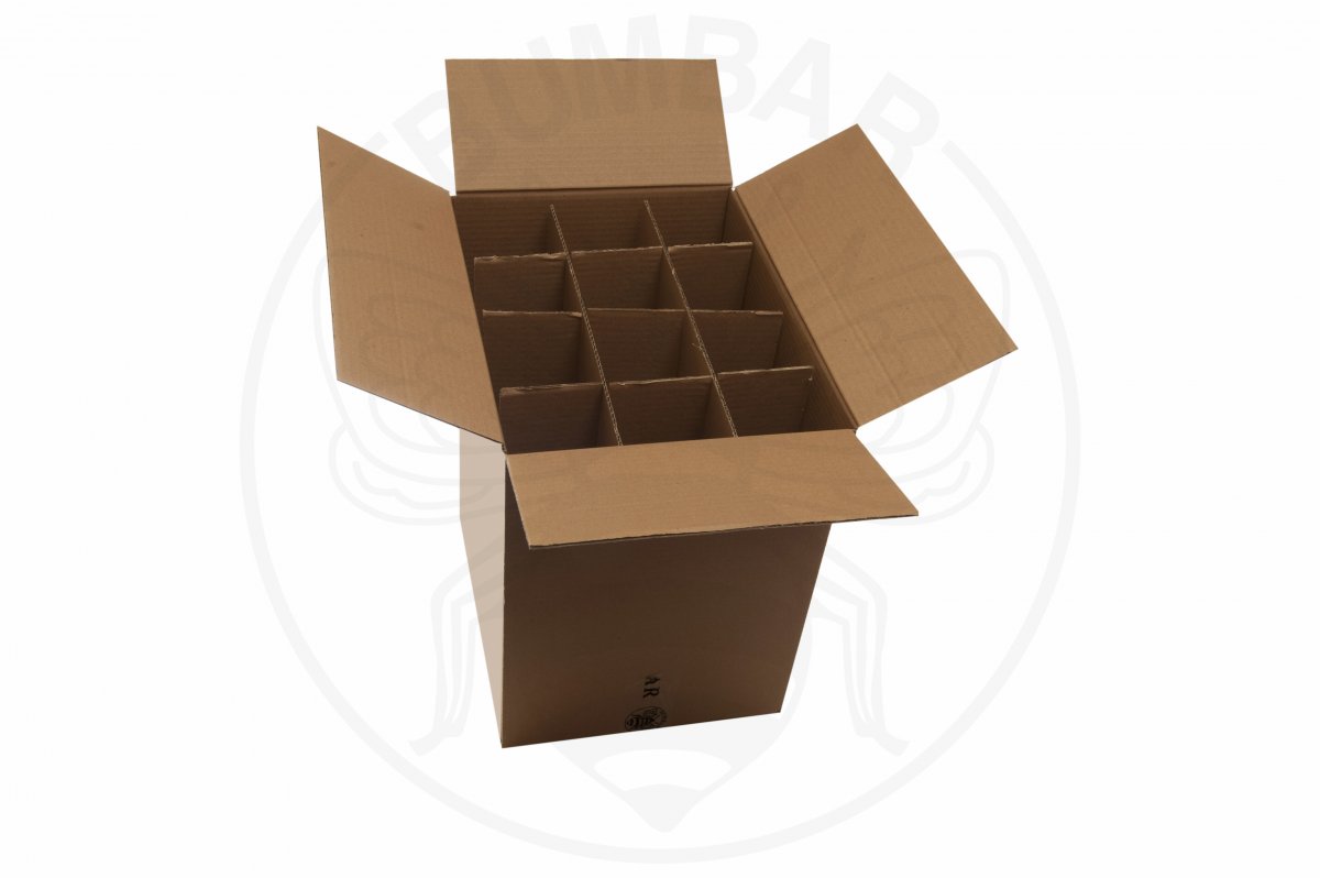 kartonska kutija transportna za dvanaest boca
